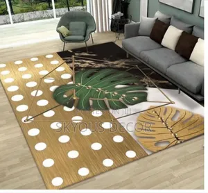 A Flower Design on a 3d Carpet With Beautiful Colour