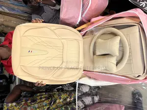 Leather Seat Cover Set ( Beige Colour )