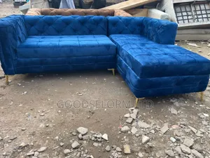 L Shape Sofa Blue