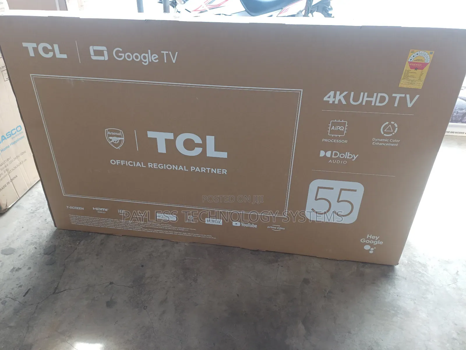Tcl 55′′ Hdr Frameless Google Televisions