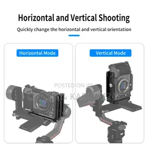 Universal L Bracket Vertical Plate for Gimbals Tripods