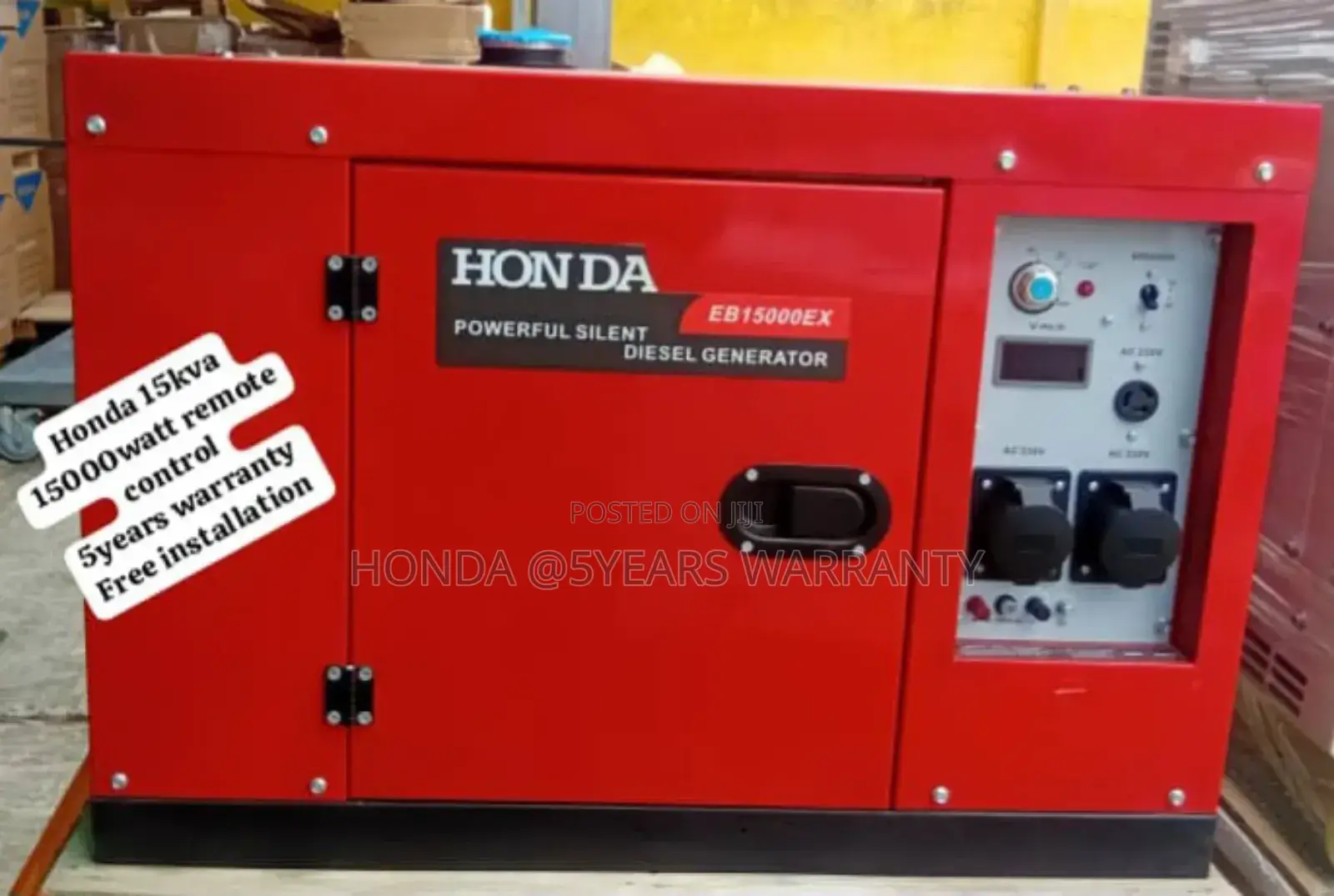 Energy for Tomorrow Honda Generator 15kva 15000wax Diesel