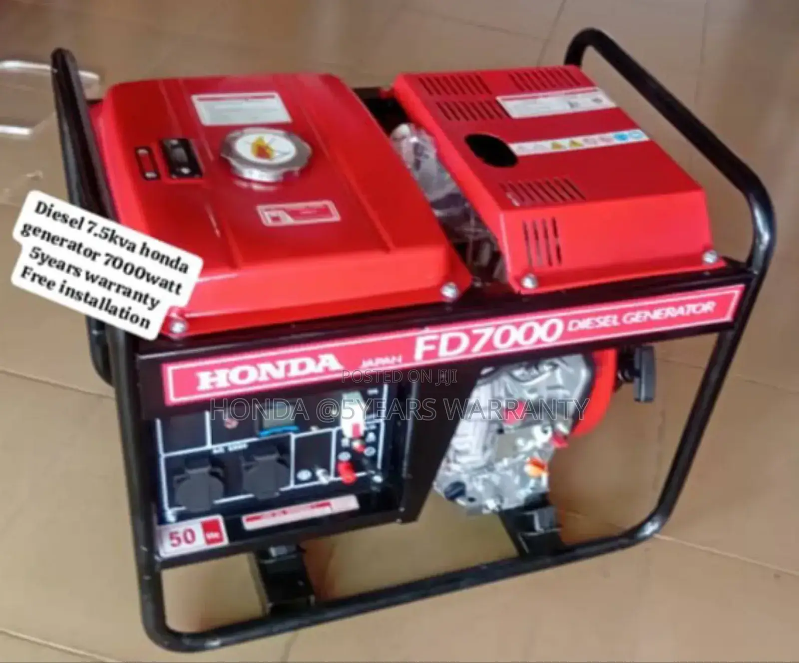 Home Energy Saver Honad Generator 7.5kva 7000watt Honda