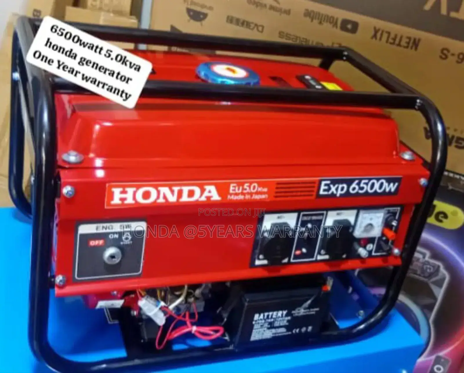 Skeleton Type Honda 6500watt 5.0kva Generator Petrol