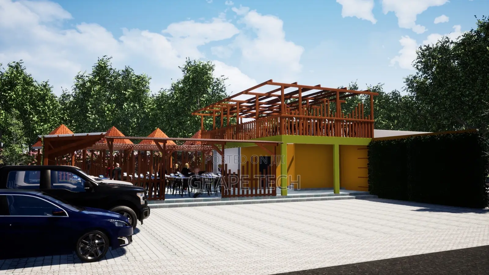 Modern Recreational Center and Pub Architectural Designs