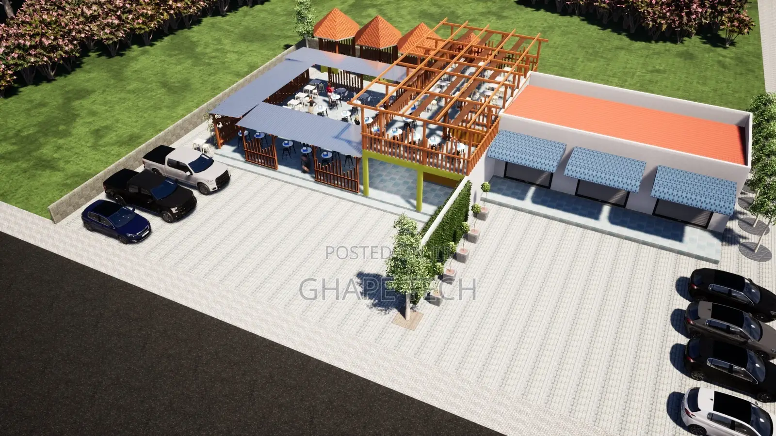 Modern Recreational Center and Pub Architectural Designs
