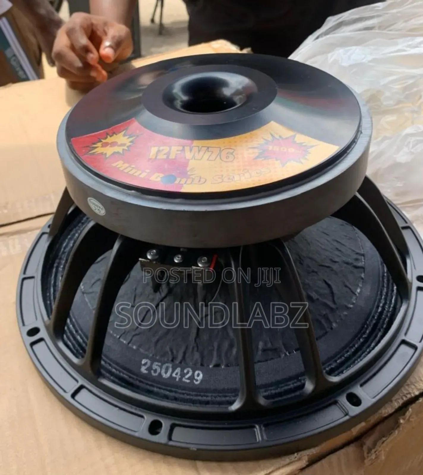 Jac 12-inch 1800w 8 Ohms Single Magnet Naked Speaker.