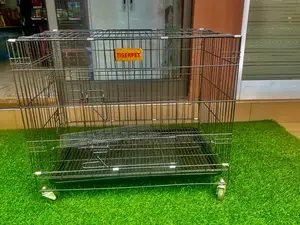 Quality Dog Metal Dog Cage With Tie