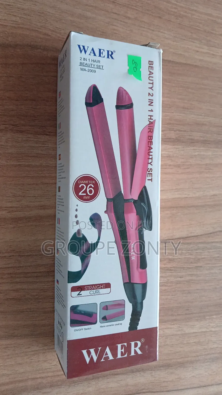 Nova 2 In 1 Hair Straightner/Curler