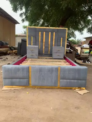 Double Bed With Side Drawers