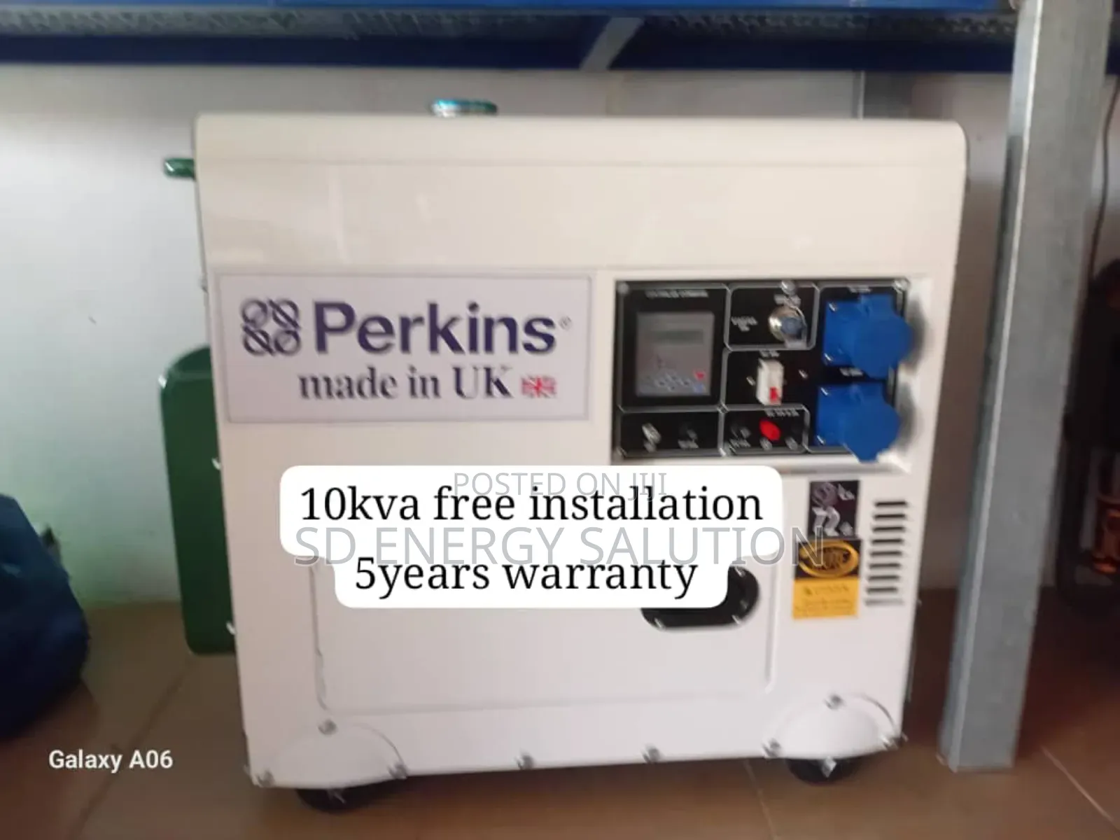 One Button Full Control Perkins 10kva 13000wats Diesel