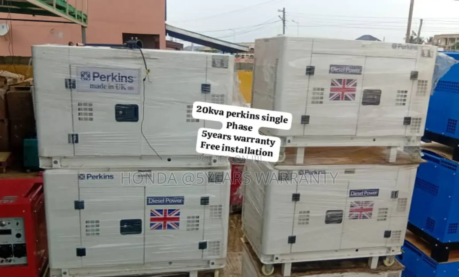 Uk Made Perkins 20kva Generator Diesel 22500watt Silent 20kv