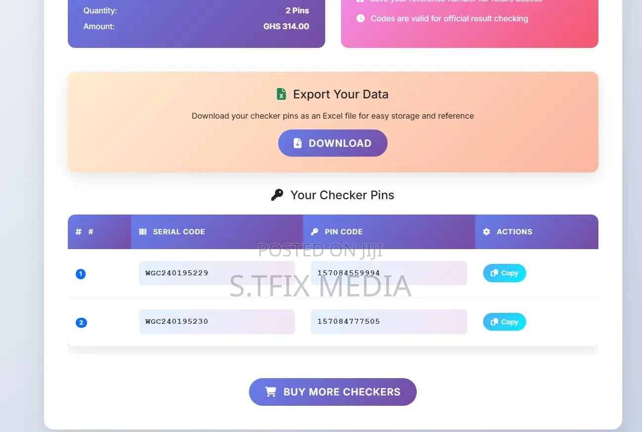Waec Checker Selling Website