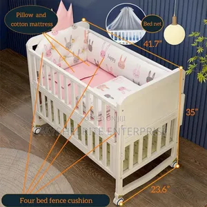 Four Bed Defense Cushion Baby Cot