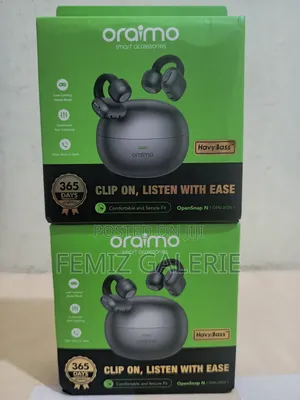 Oraimo Opensnap N Clip-on Open-Ear True Wireless Earbuds