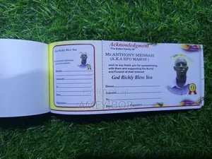Funeral Receipt Book Printing