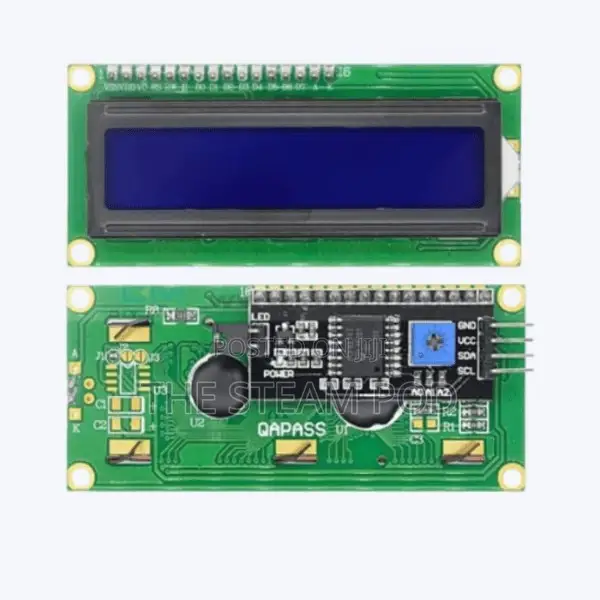 16×2 LCD Display Module With I2c Adapter
