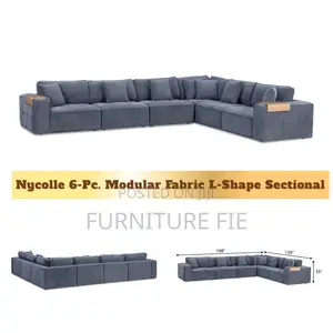 Nycolle 6-Pc Modular Fabric L-Shape Sectional From Macys Usa