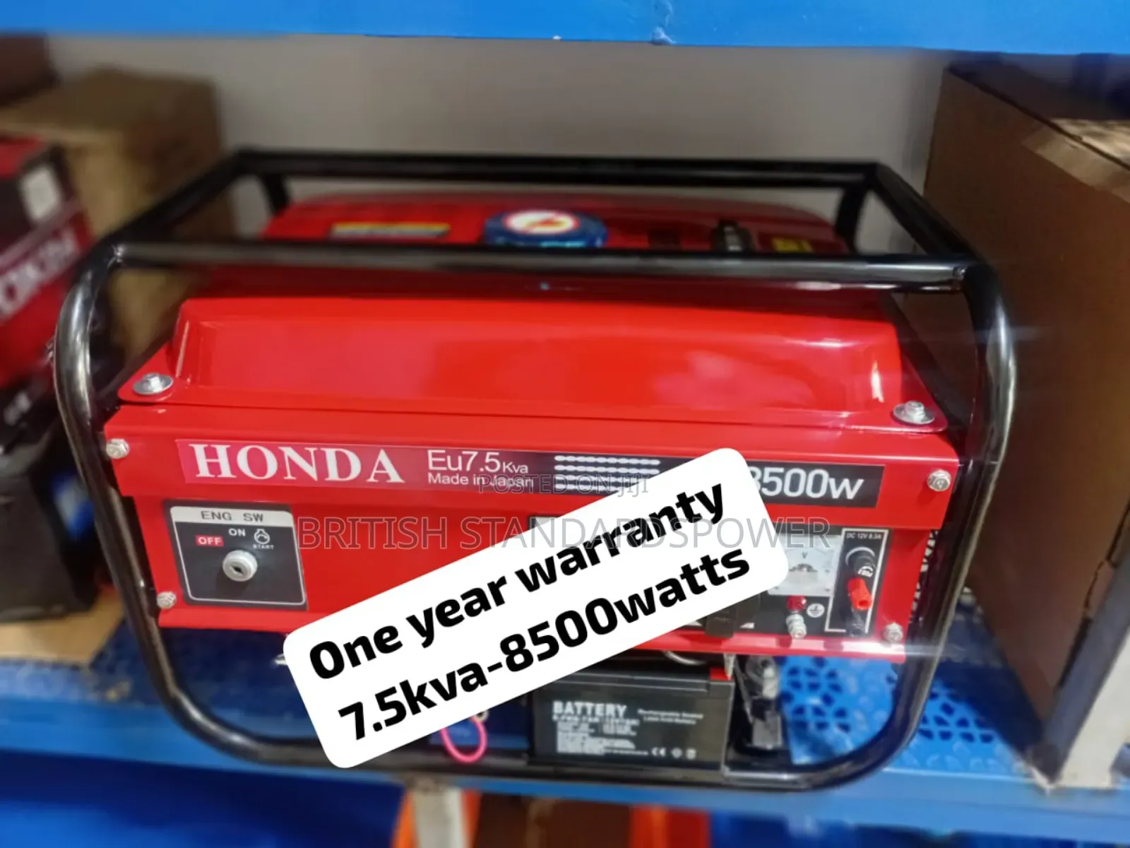 100% Copper Coil Alternator 7.5kva Petrol Generator