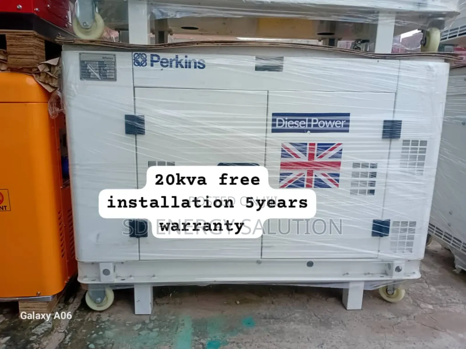 Bluetooth Brains Brawn Perkins 20kva Diesel Generator 20kva