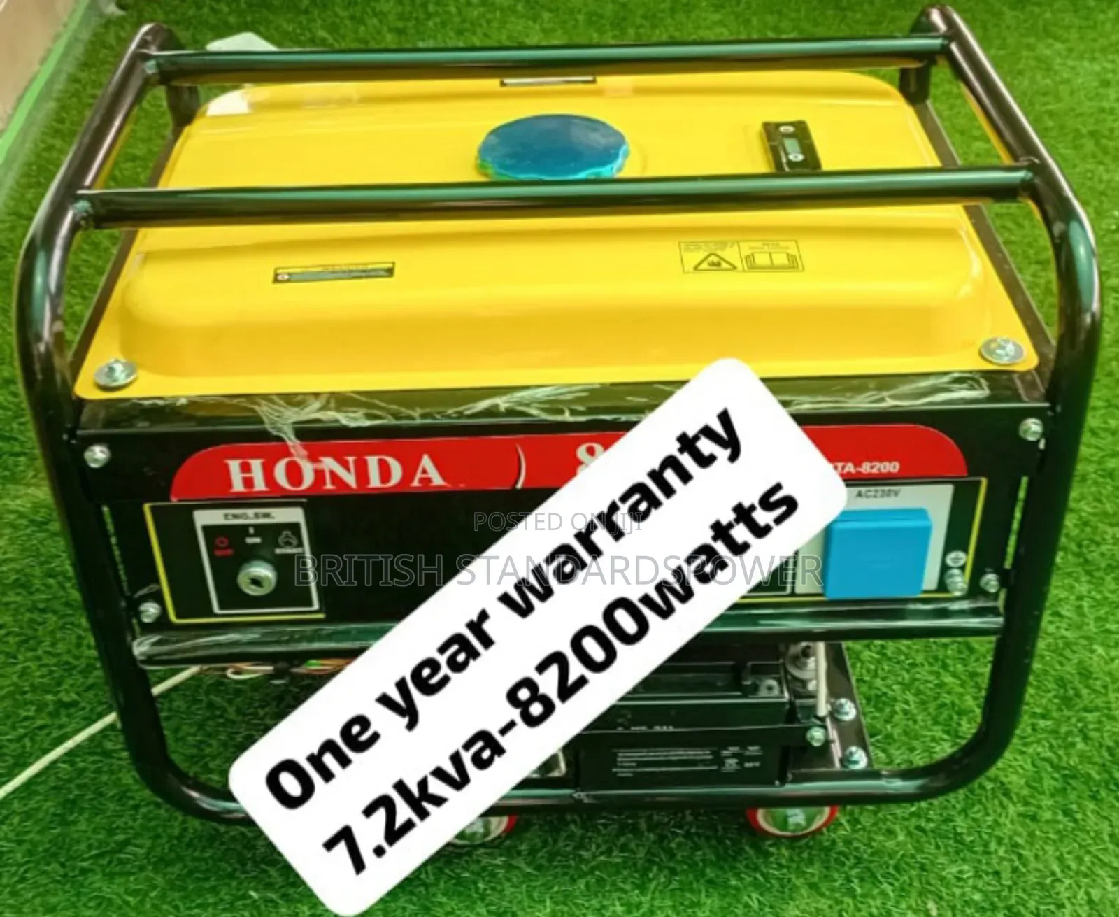 Well Built 7.2kva Petrol Generator