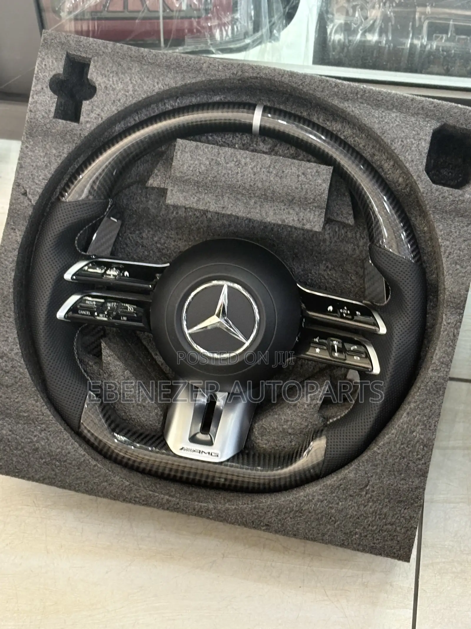 Mercedes Benz C300 E300 Gle Glc Carbon Fiber Steering Wheel