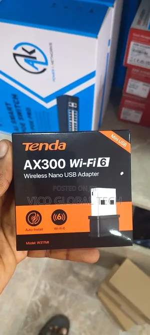 Tenda Ax300 Wi-fi 6 Wireless Nano Usb Adapter, Model: W311mi