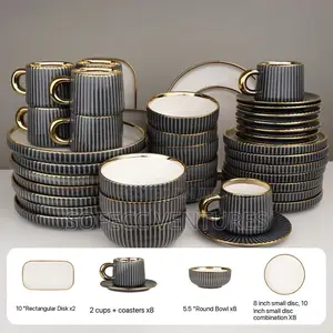 High-End Luxury Ceramic Tableware Set