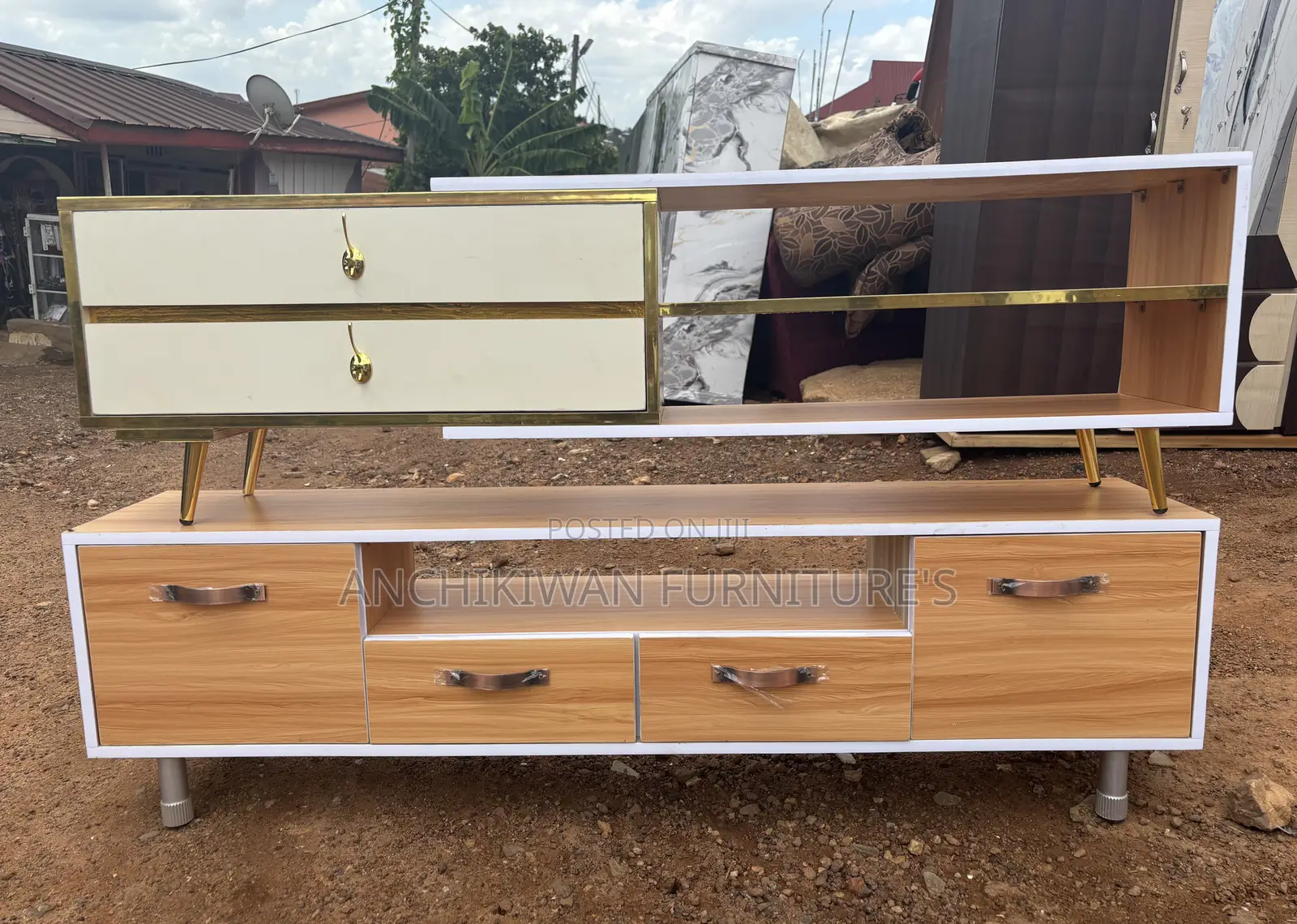 6 Feet Foreign Board Tv Stand (Payment After Delivery)