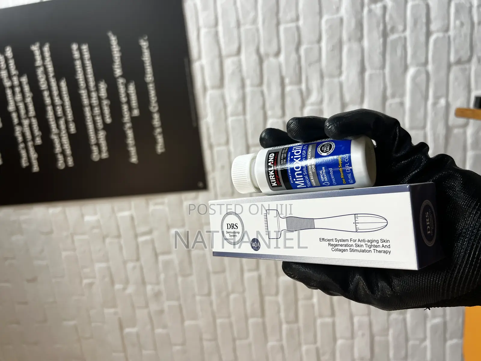 Beard Scalp Dominator: Dermastamp + Minoxidil Dual-Action