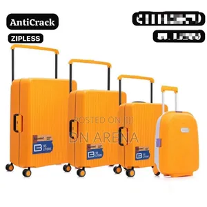 Zipless Anti Crack Travel Luggage Suitcase Bag 4 in 1