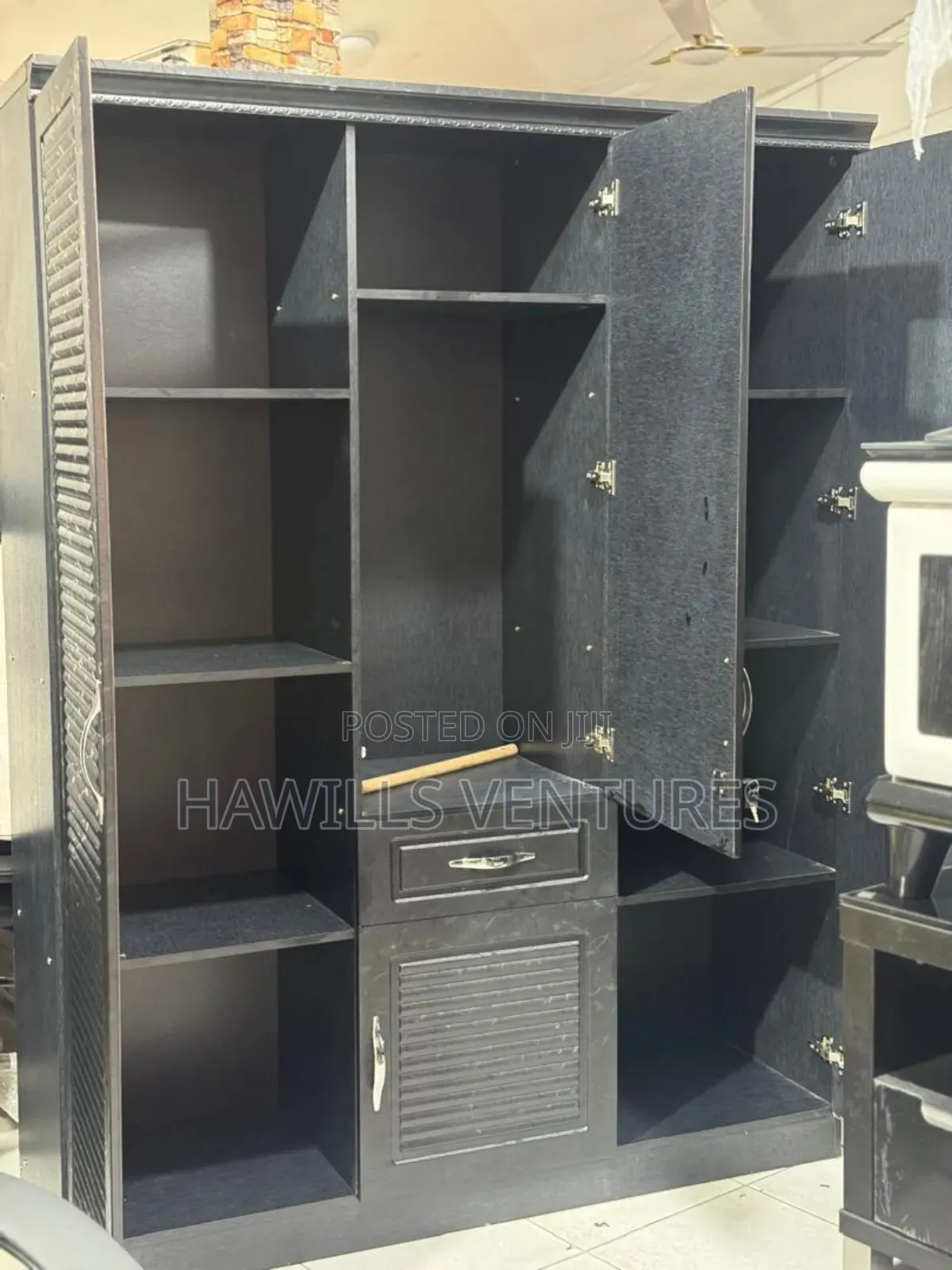 3 in 1 Wooden Wardrobe