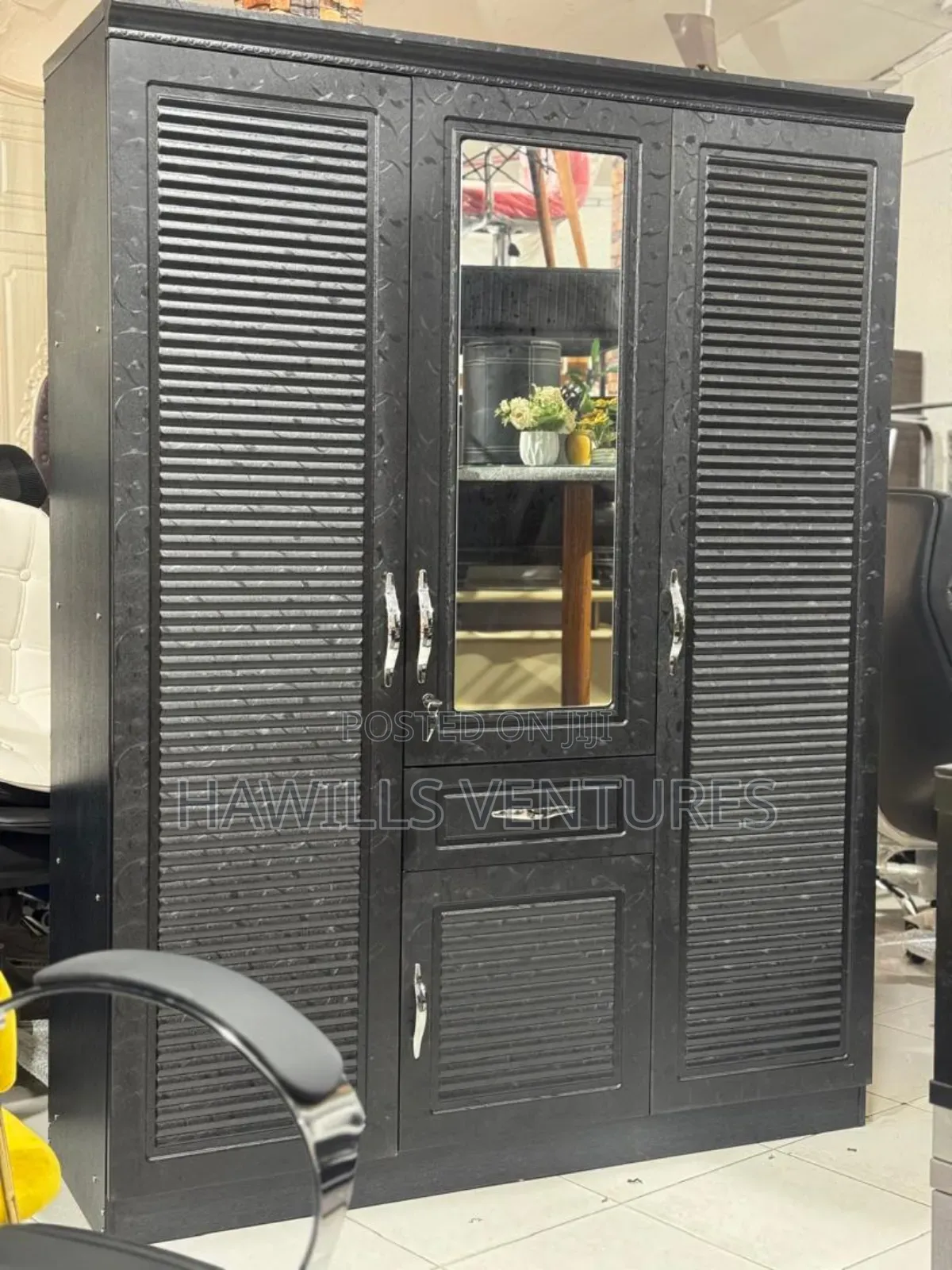 3 in 1 Wooden Wardrobe