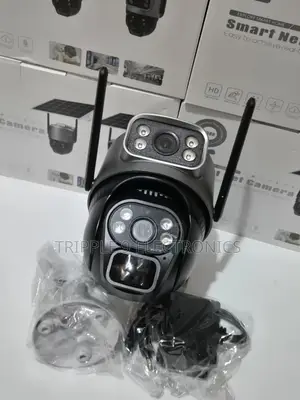 Solar Powered Dual Lens High Quality Wireless CCTV Camera