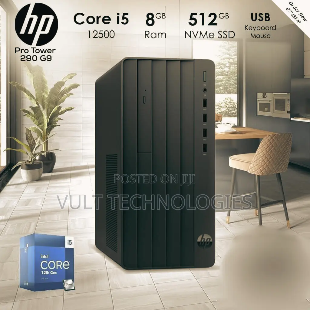 New Desktop Computer HP 290 G9 8GB Intel Core i5 SSD 512GB