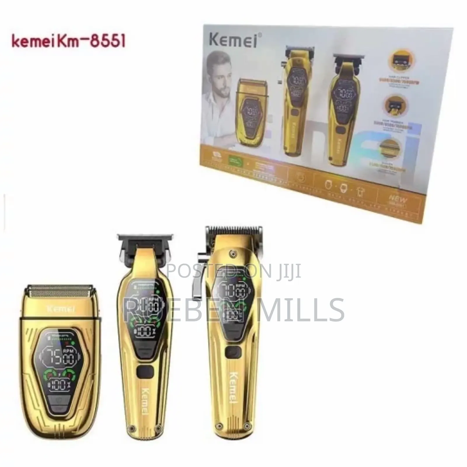 3 in 1 Face and Body Hair Remover Barbering Shaving Machine