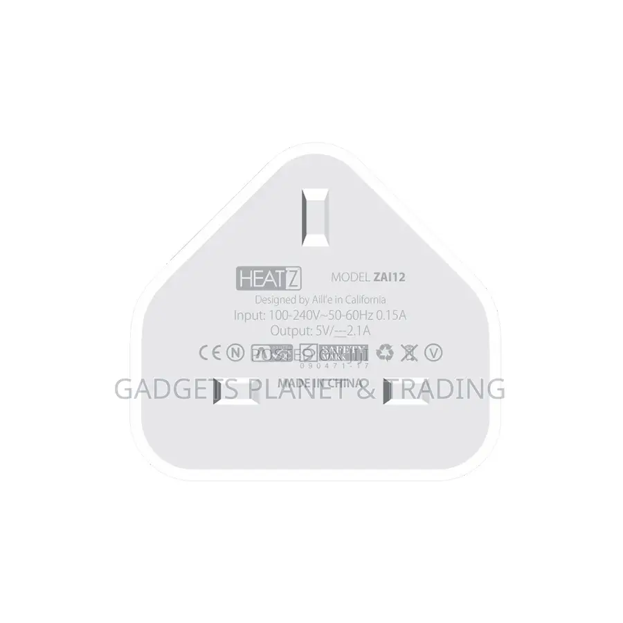 Heatz Hz Single Port Uk Lightning Power Adapter - Zai12