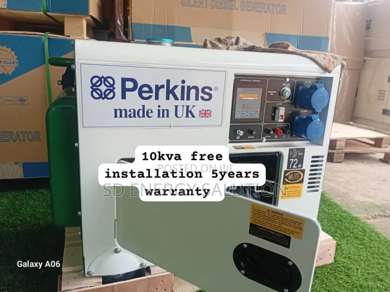 Energy on Demand Perkins 10kva 13000watts Diesel Generator