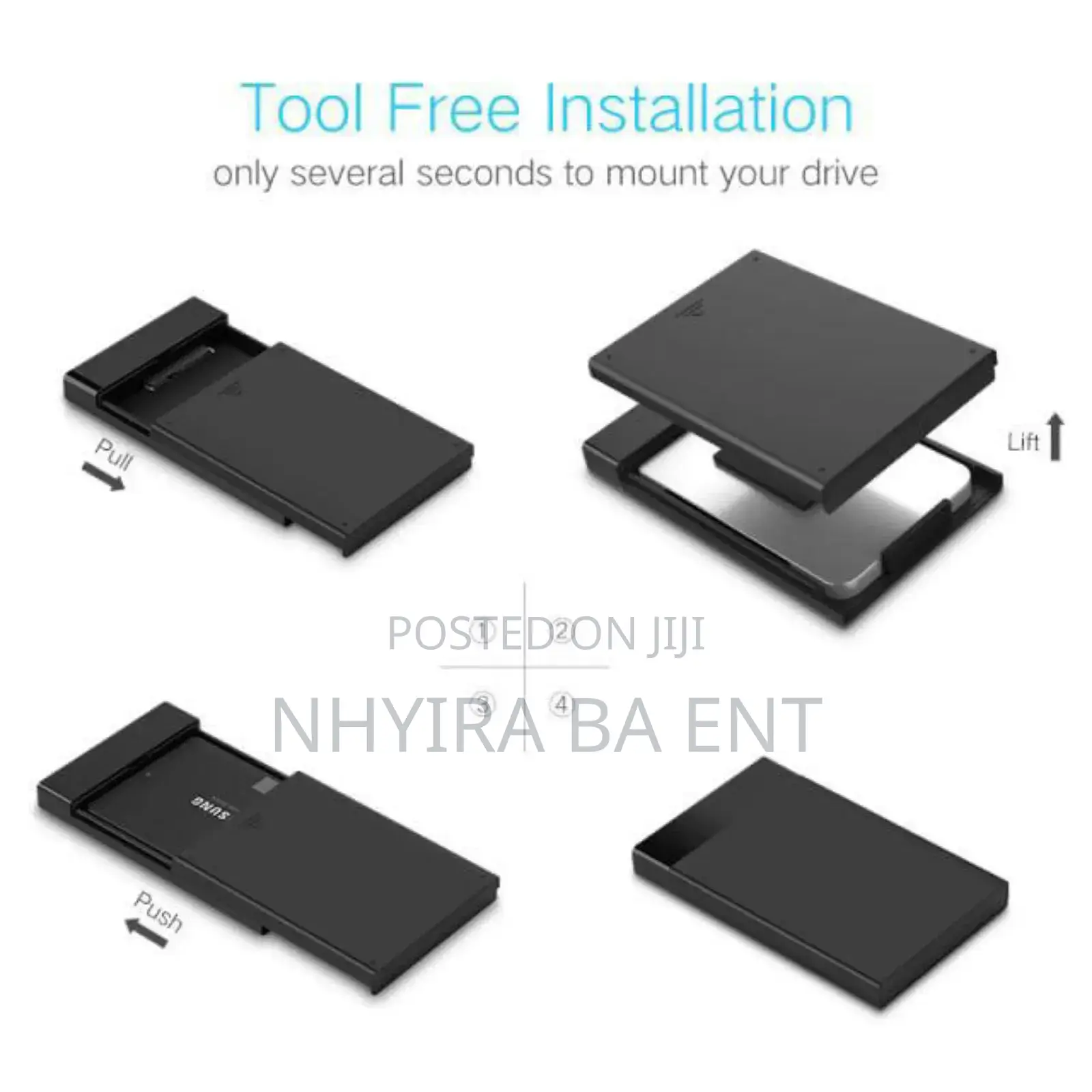Hard Disk Drive 3.0 Usb Andtype C Case and Drives Available