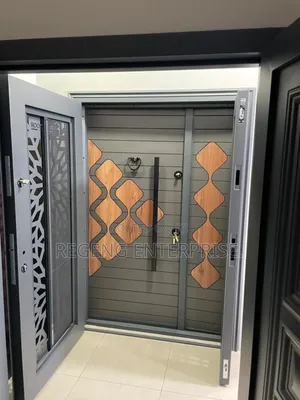 Exclusive Glazed Security Door, One and Half (4) Locks.