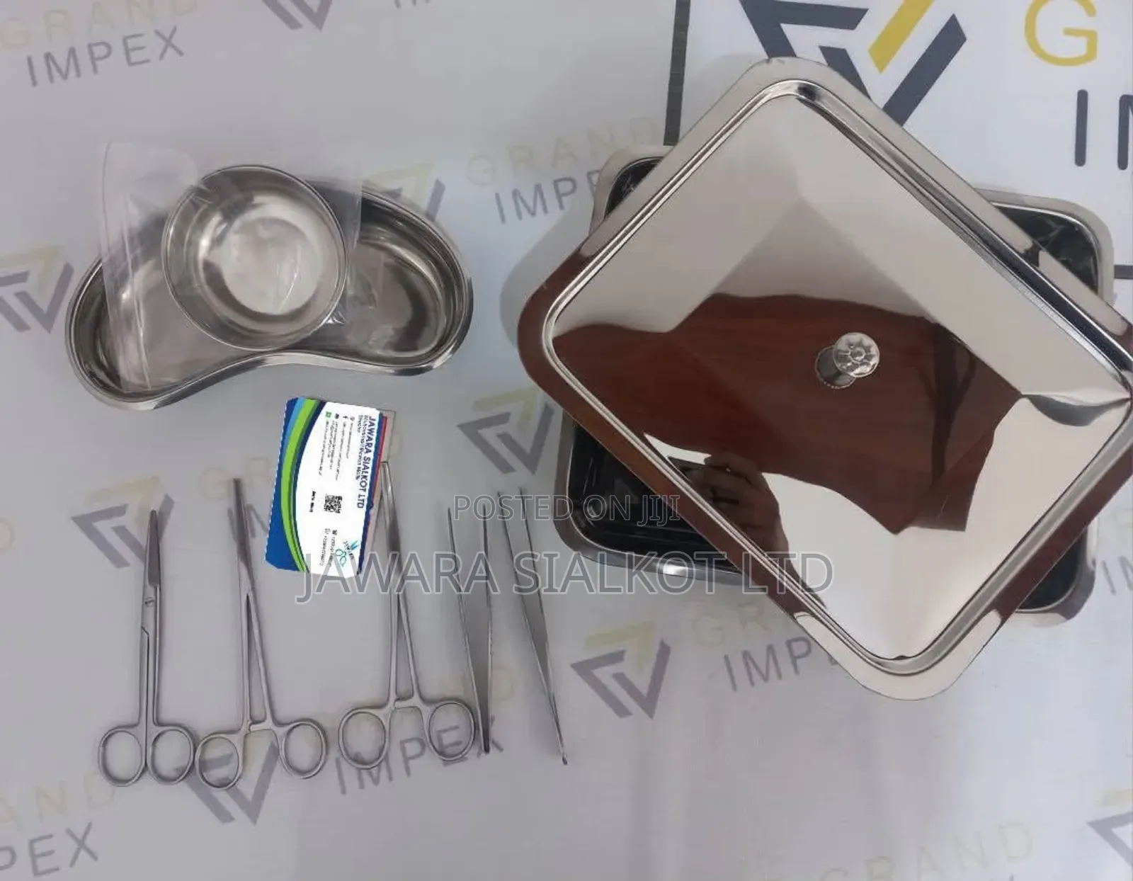 Dressing Set 09 Pieces With Instruments Tray