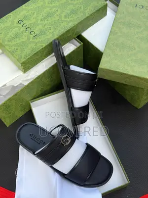 Gucci Slide on Sandal Leather Slippers
