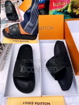 Louis Vuitton Home Non-Slip Open Toe Slippers Unisex