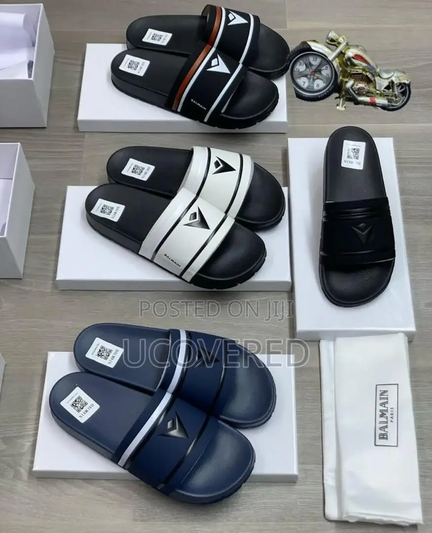 Balmain Home Non-Slip Open Toe Slippers Unisex