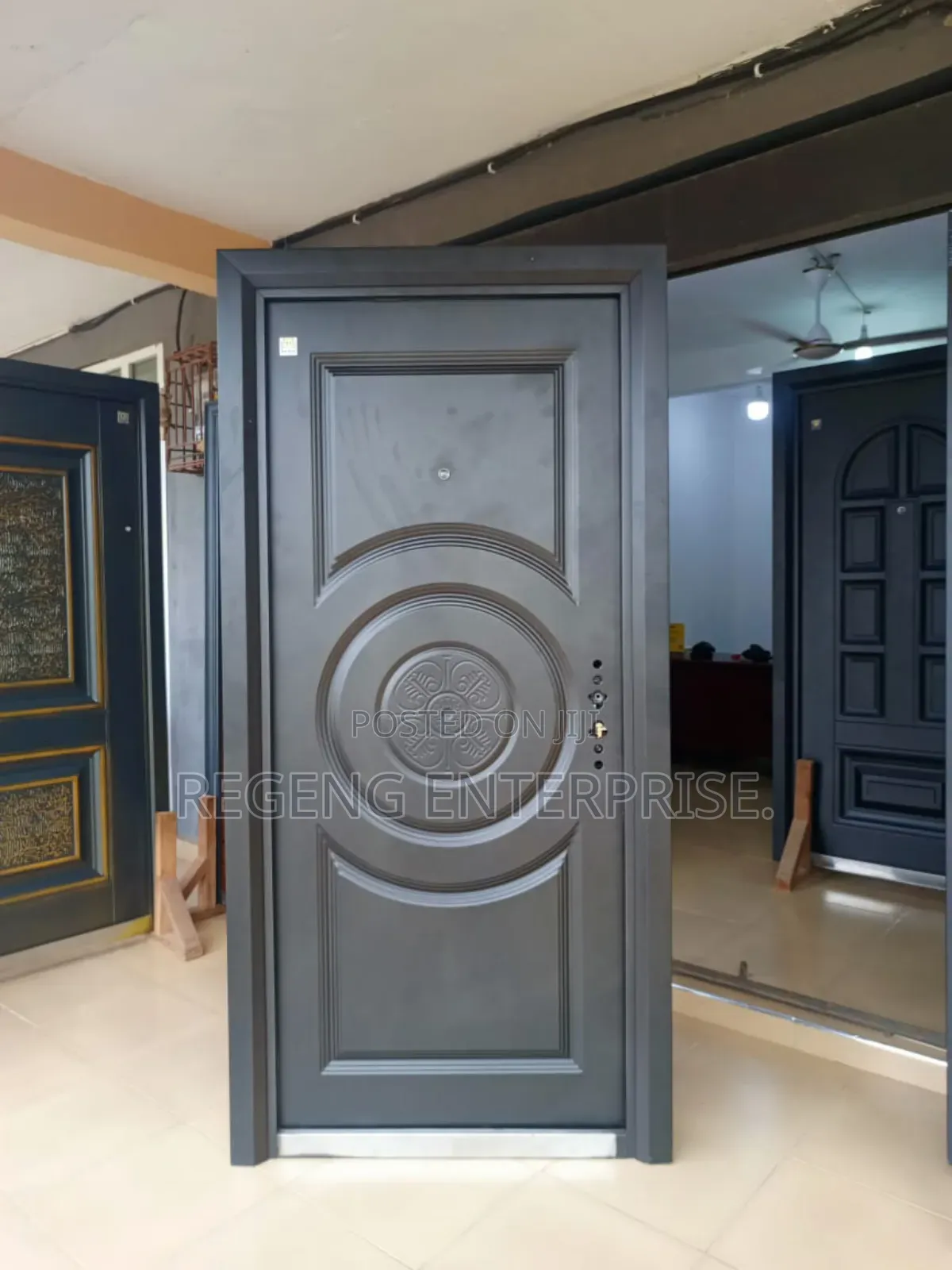 Metallic Security Door, Quality (12) Locks,