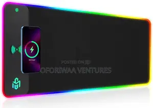 Gim Wireless Charging RGB Gaming Mouse Pad 15w, Led