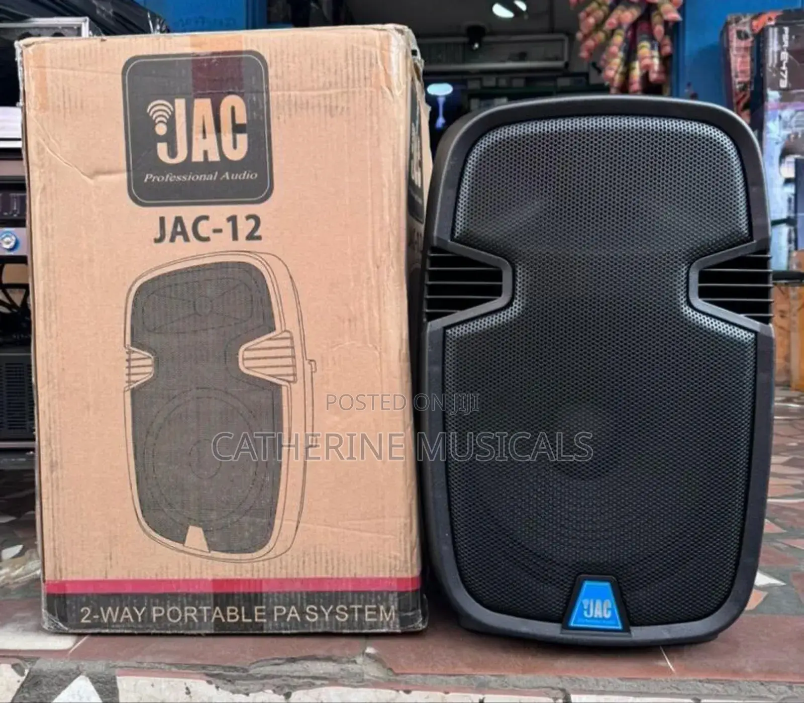 Jac 12 Inches Bluetooth Speaker With 2 Microphone and Sta