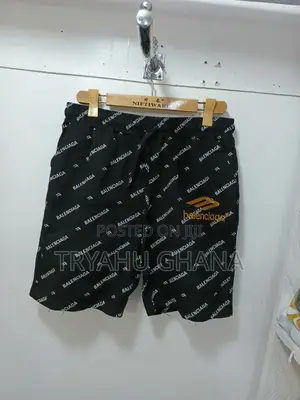 Black Balenciaga Summer Shorts Are Available Now at Tryahu