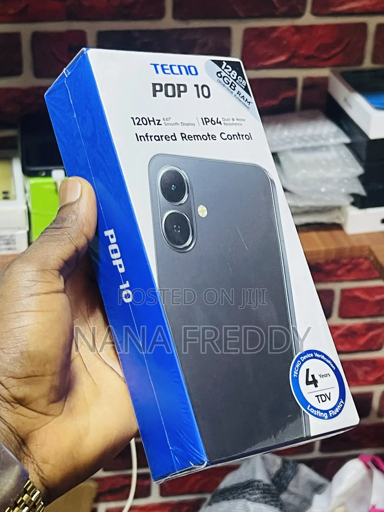 New Tecno Pop 10 128 GB Black