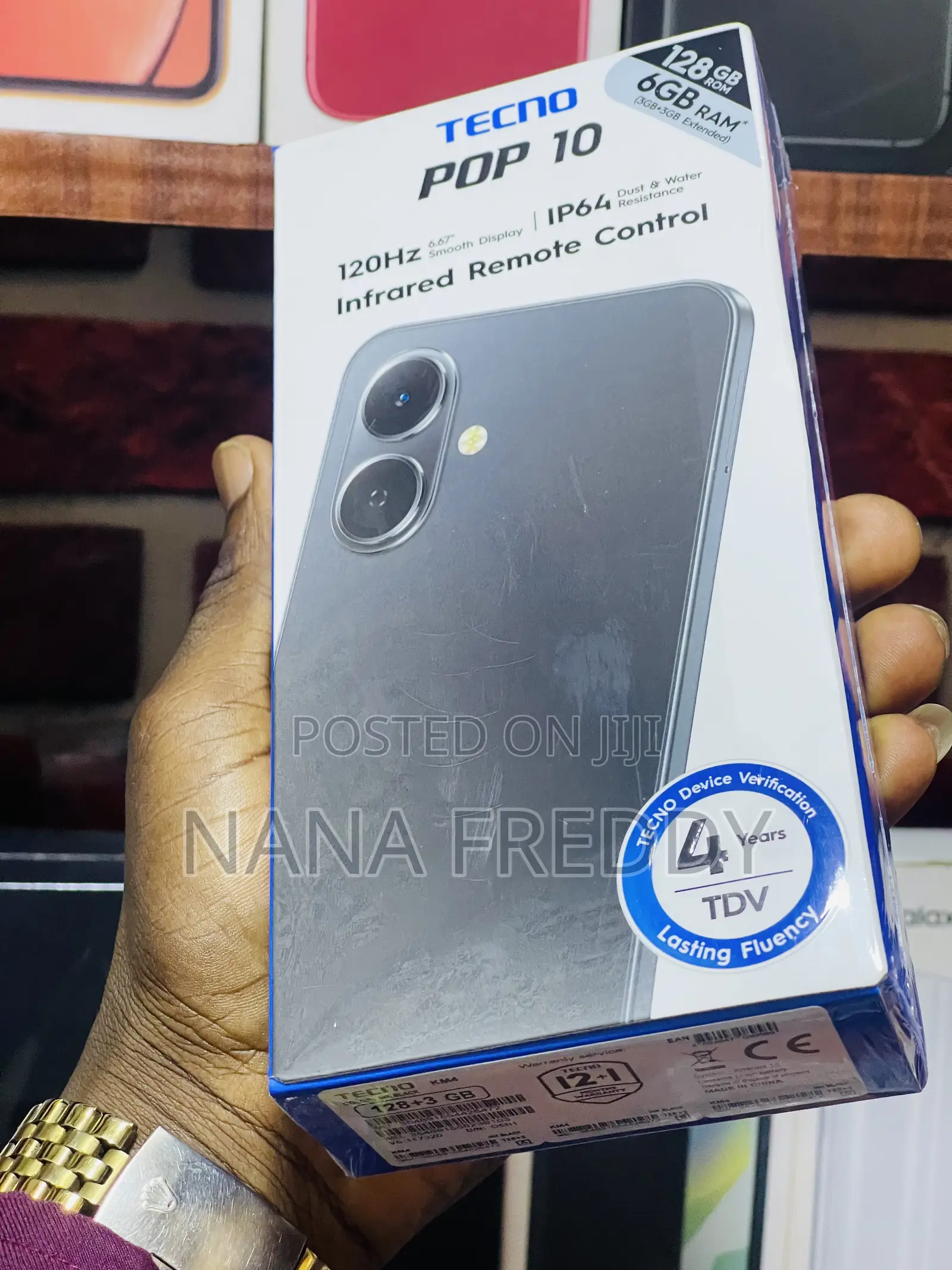 New Tecno Pop 10 128 GB Black